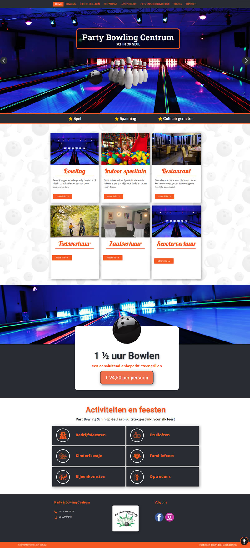 Website voor restaurant
