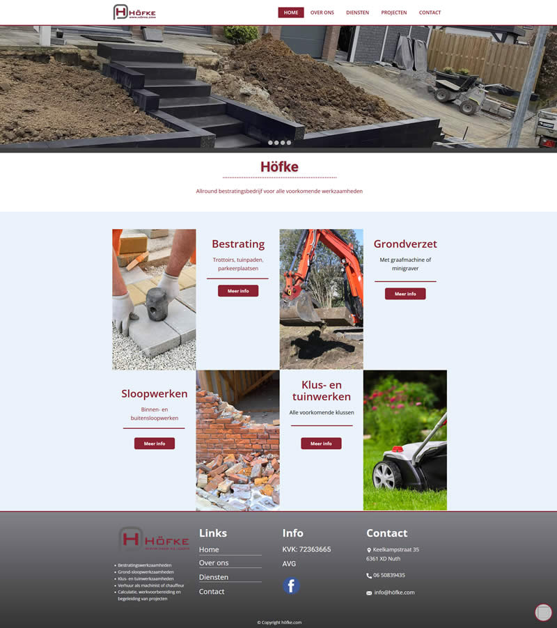 Website voor restaurant