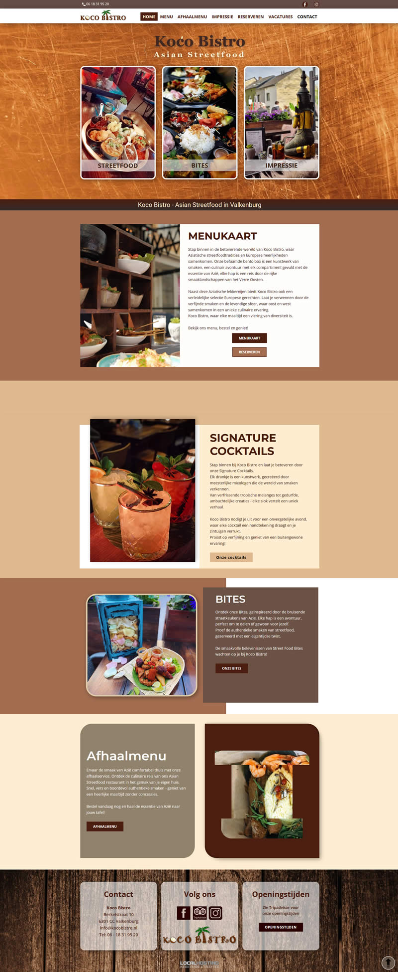 Website voor restaurant