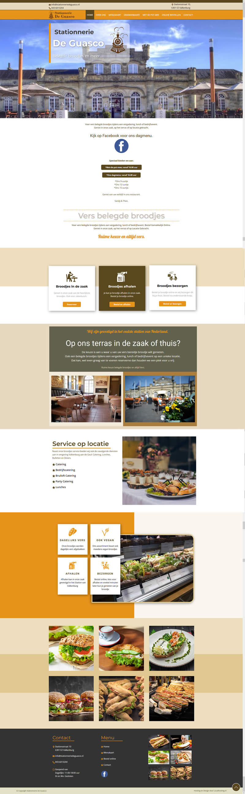 Website voor restaurant